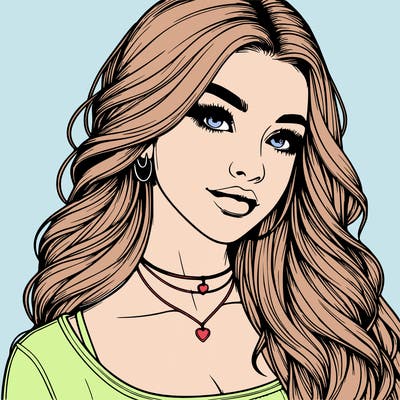 detailed realistic girl