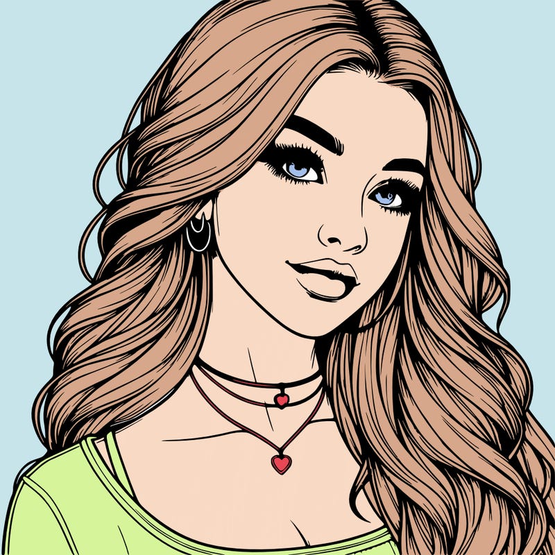 detailed realistic girl