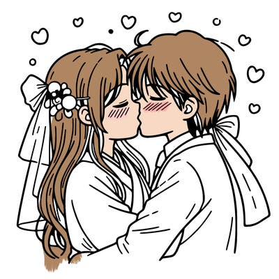 kissing