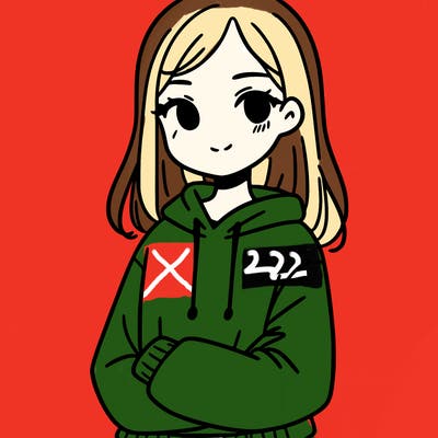 a girl in a sweatshirt
