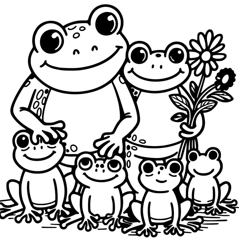 frog family