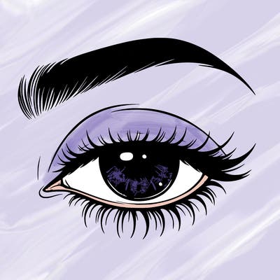 eye closed realistic