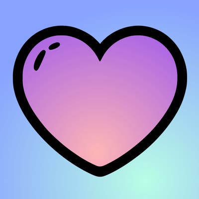 a blank heart