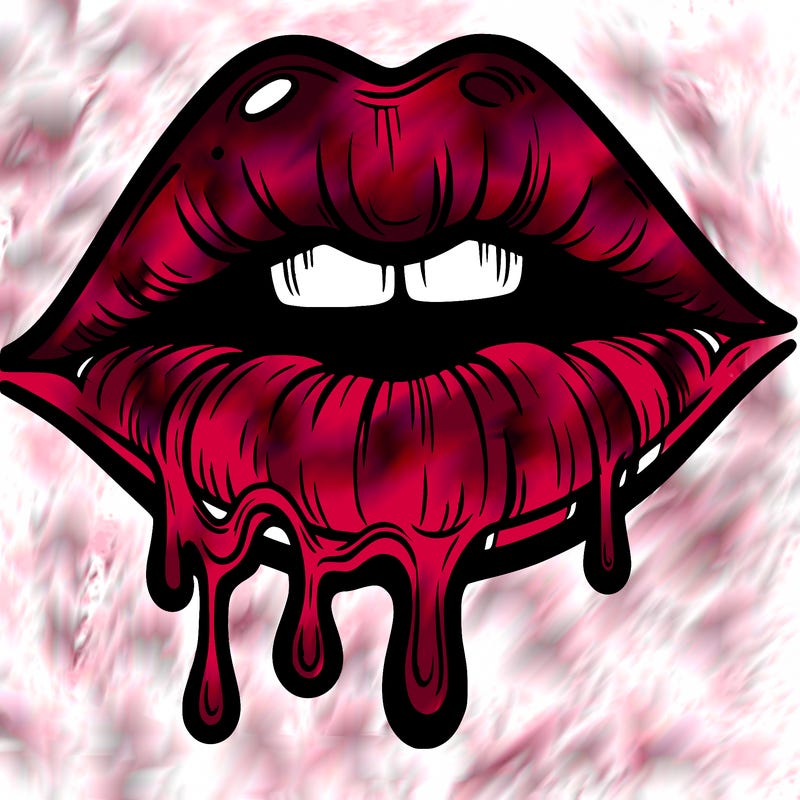 lips that look realistic and drip