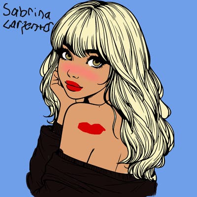 realistic girl with bangs looking over her shoulder