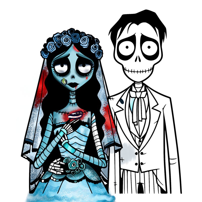 corpse bride emily and victor