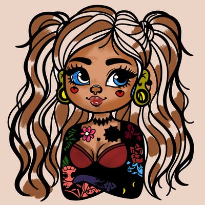 girl with tattoos