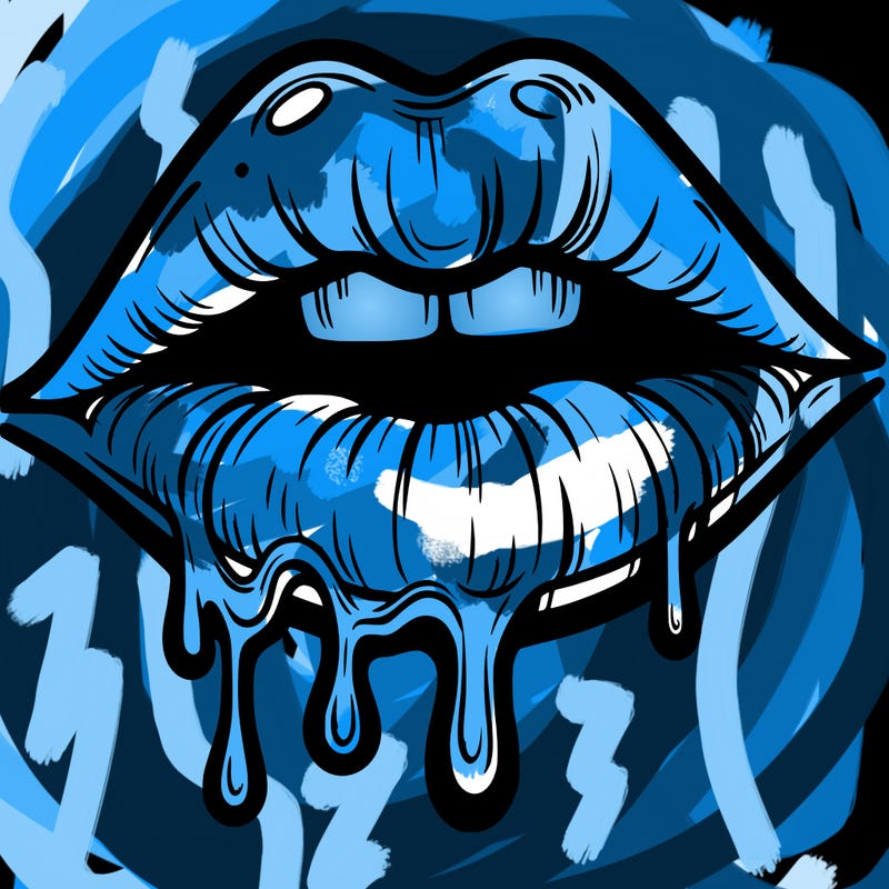 lips that look realistic and drip