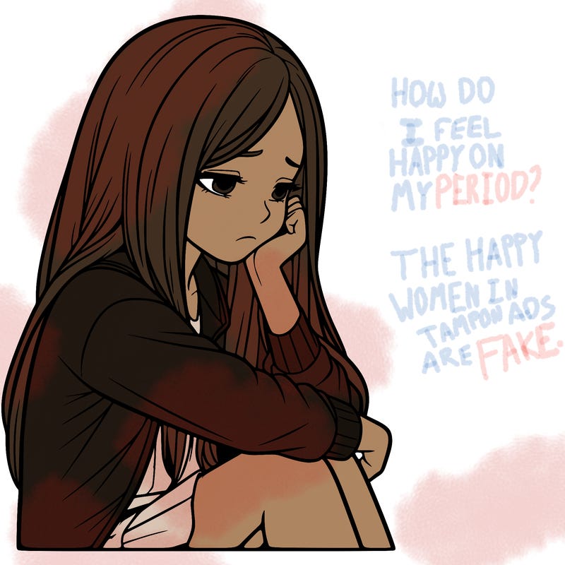 a realistic girl with depression
