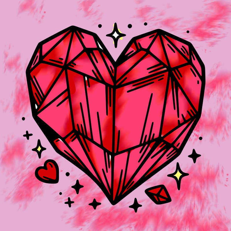 crystal heart