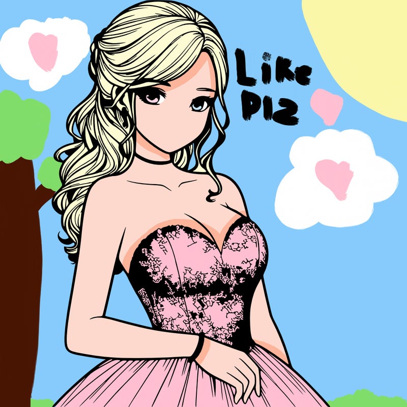 realistic girl in prom dress