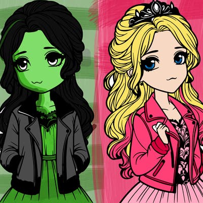 a princess with a jacket realistic