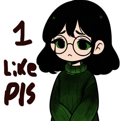 sad girl with glasses in a sweater