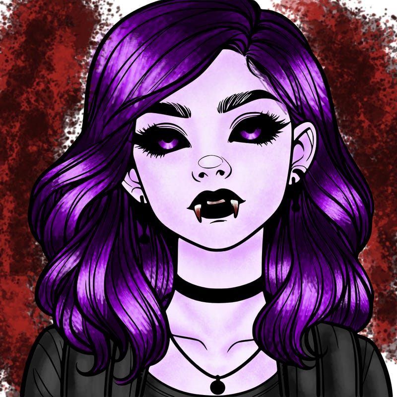 realistic teenage girl but shes vampire