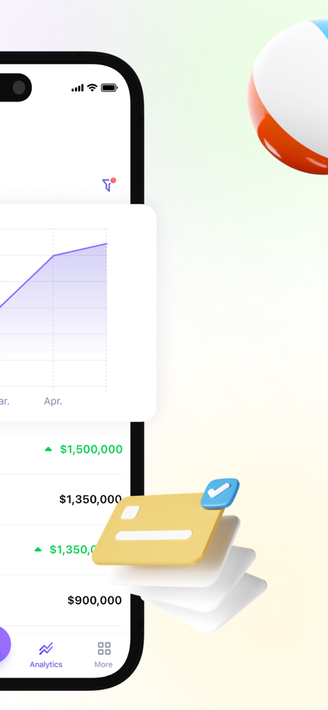 Una captura de pantalla de la aplicación BASE que muestra análisis financieros y seguimiento del saldo de la cuenta.