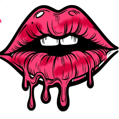 lips that look realistic and drip