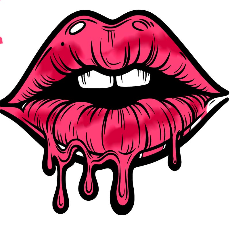 lips that look realistic and drip