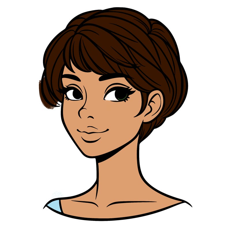 woman with short hair