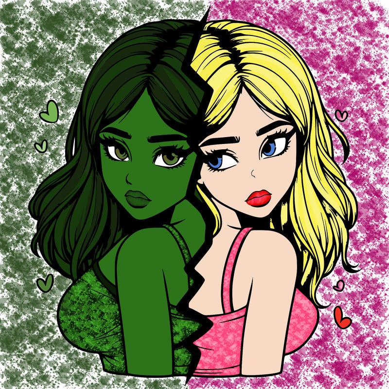 realistic girl split