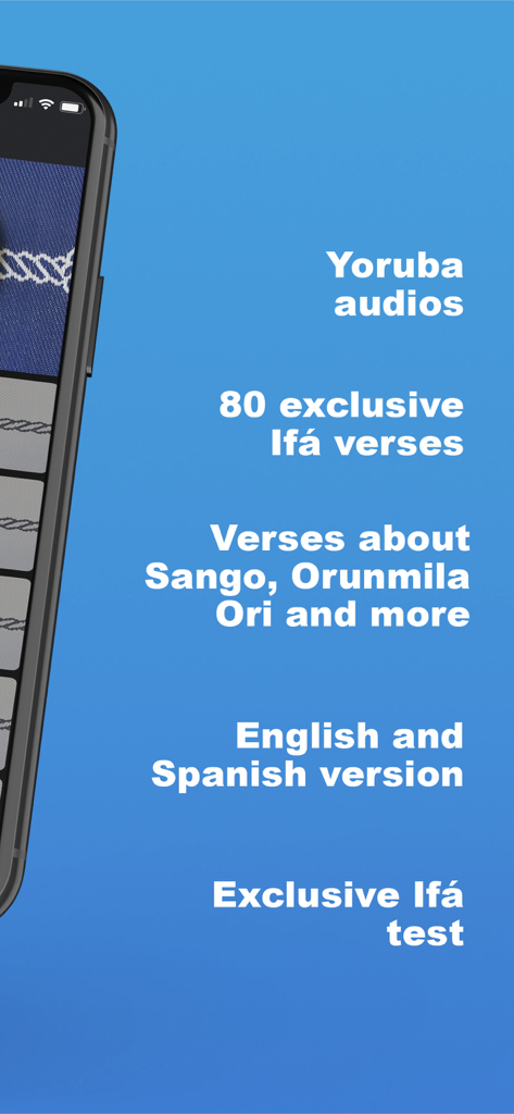 Ojú Odù - Overview of Oju Odu app features including Yoruba audios and Ifa verses