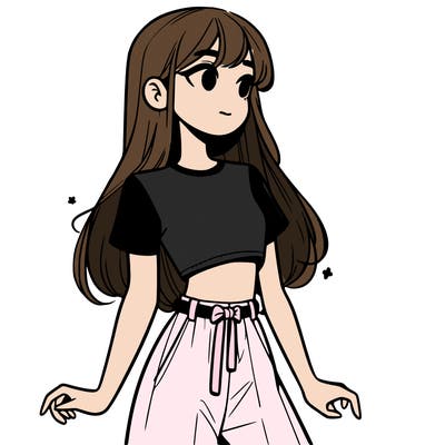 girl in a cute crop top