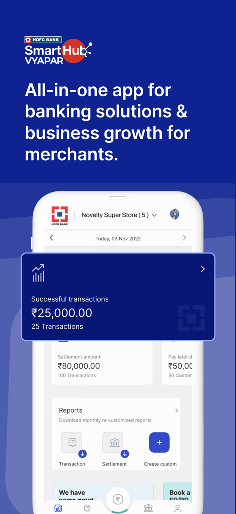 HDFC Bank SmartHub Vyapar - Finance App | MWM