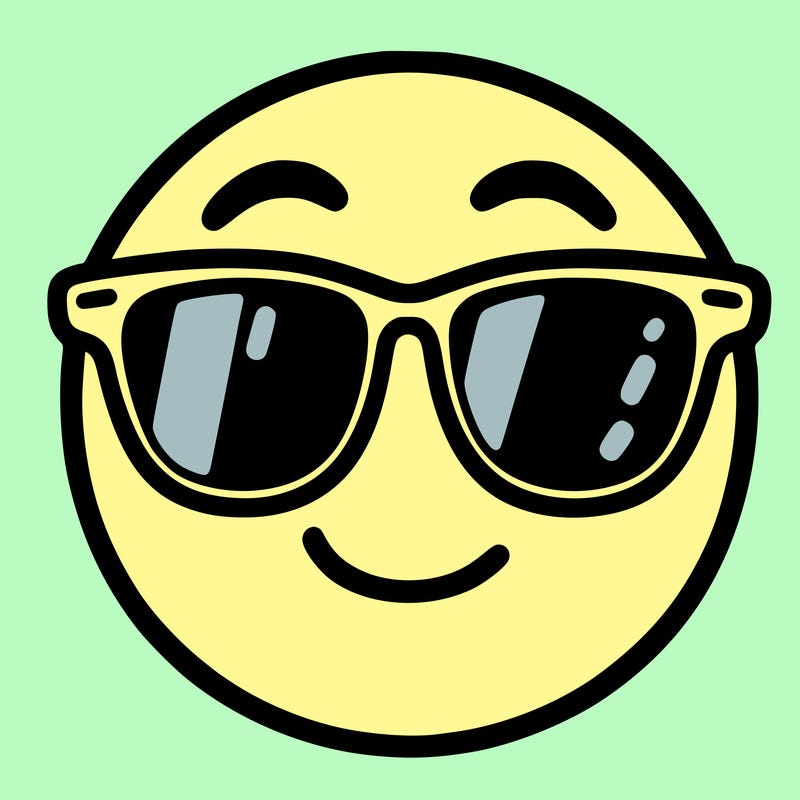 emoji with sunglasses