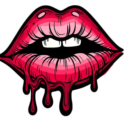 lips that look realistic and drip