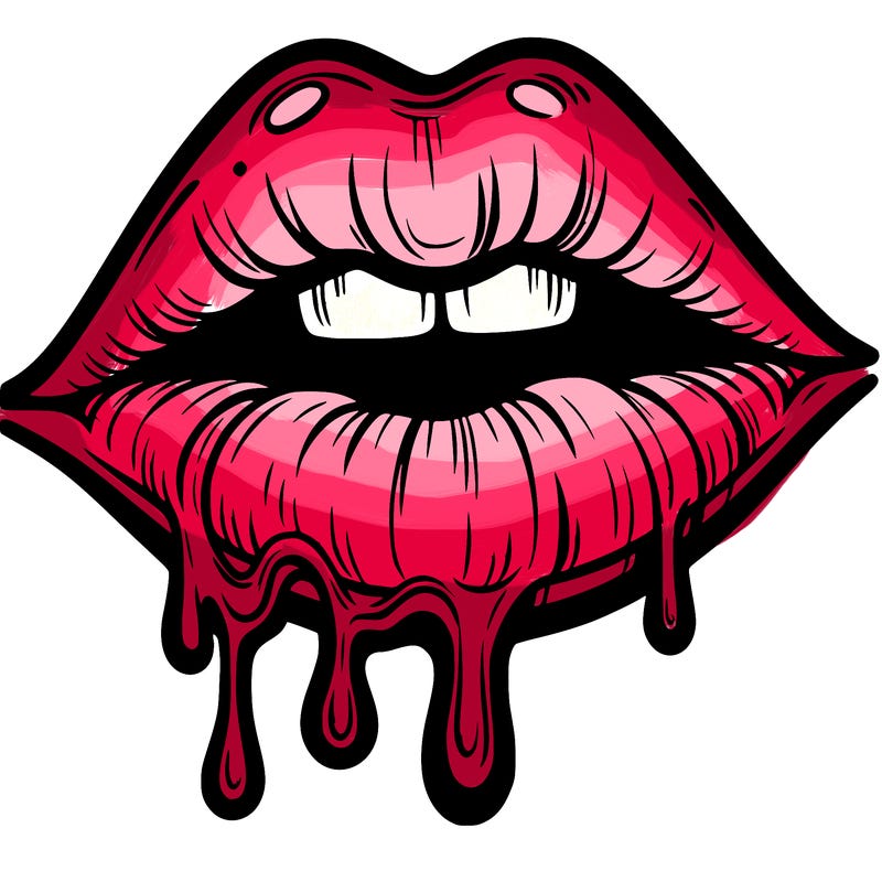 lips that look realistic and drip