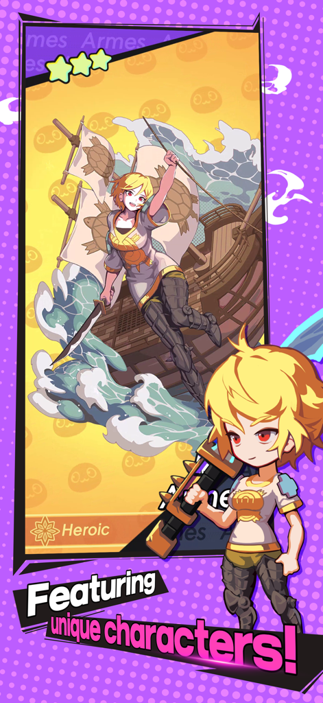 Hardcore Leveling Warrior - Die Heldin Armes und ihre Chibi-Version in Hardcore Leveling Warrior