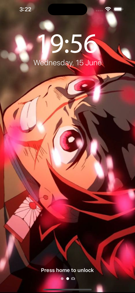 Anime Wallpaper Otaku HD - Tanjiro Kamado anime wallpaper on iPhone lock screen