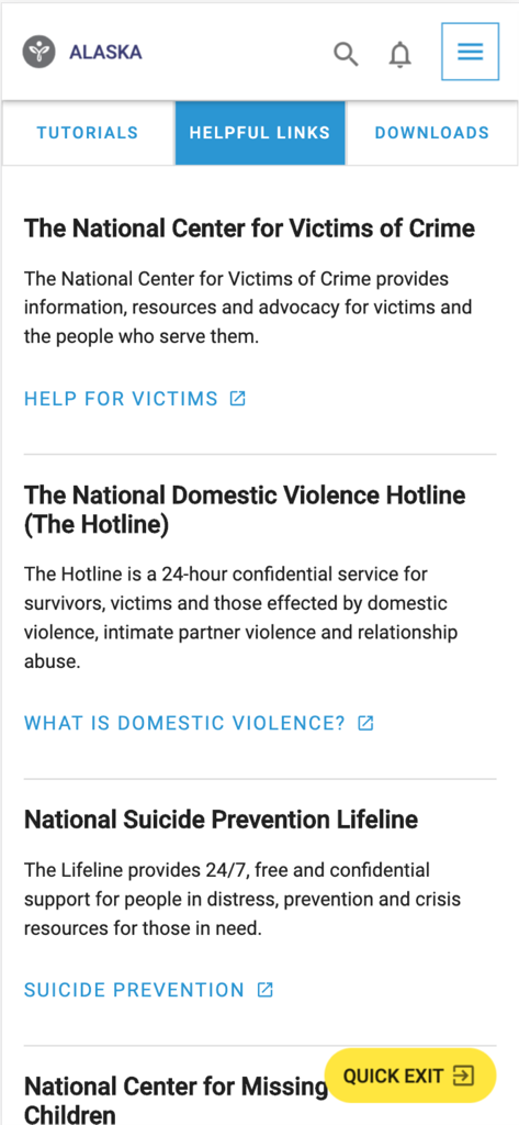 VINELink - National victim support resources and hotlines on the VINELink app