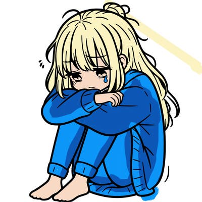 depressed girl