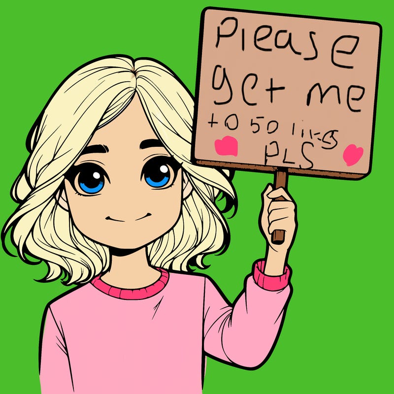 realistic girl holding up a sign