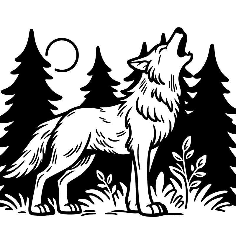 wolf howling