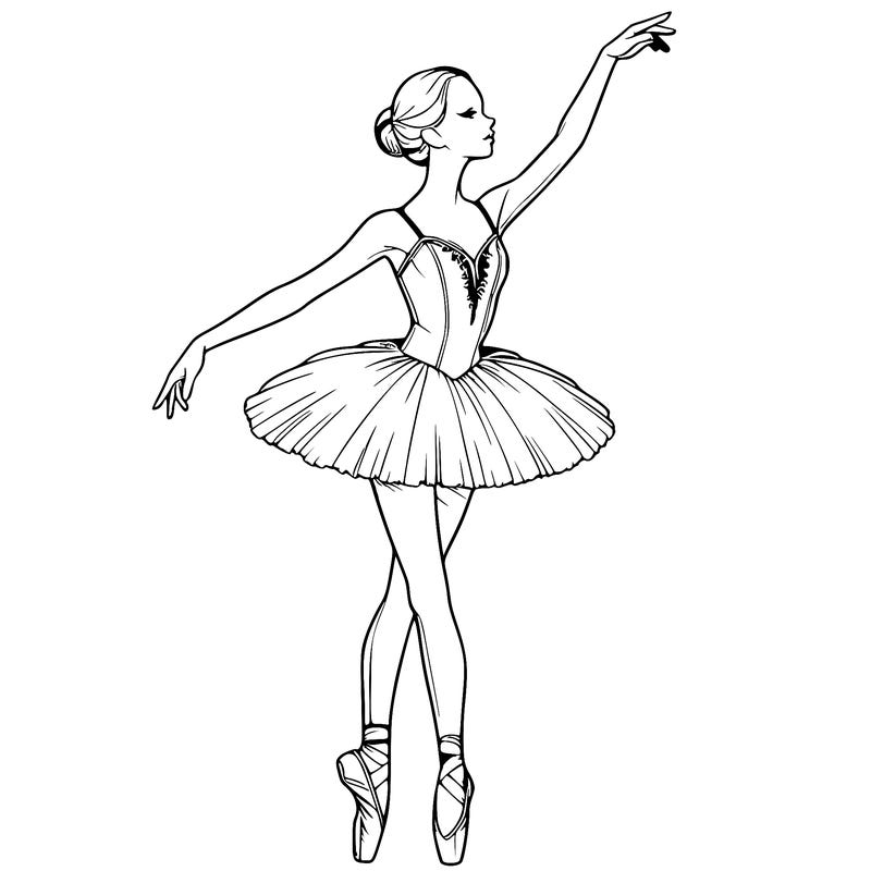realistic ballerina