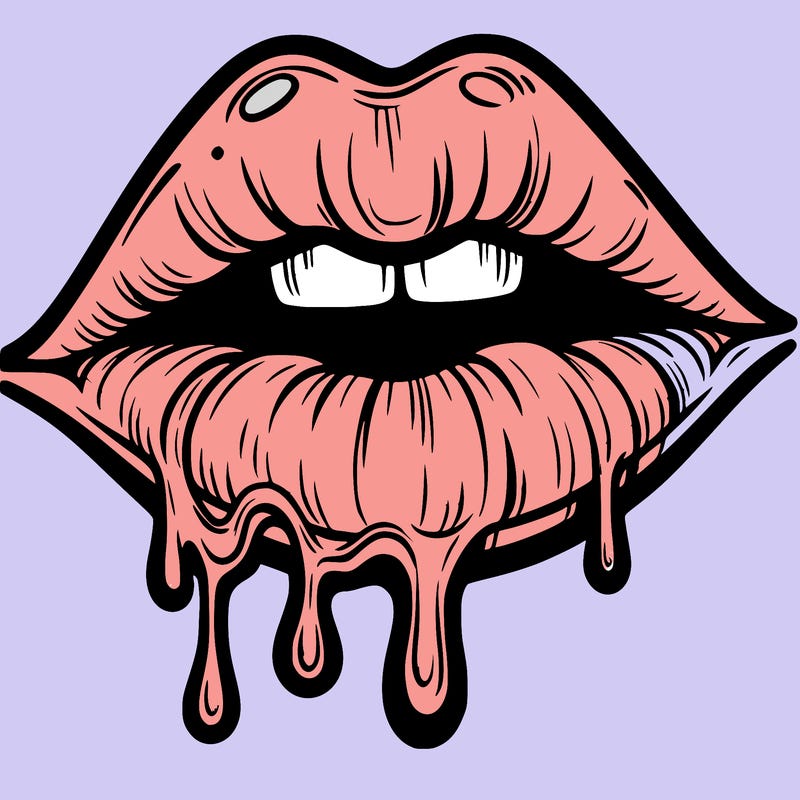 lips that look realistic and drip