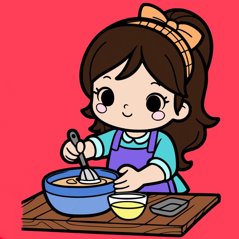 girl cooking