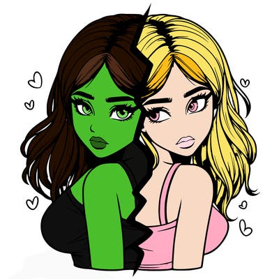 realistic girl split