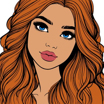 beautiful realistic girl