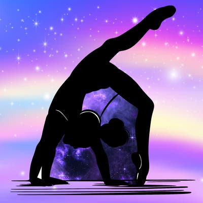 girl doing gymnastics