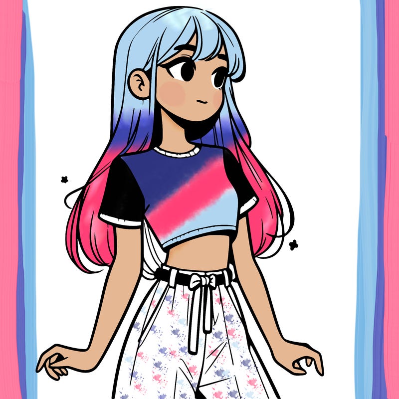 girl in a cute crop top