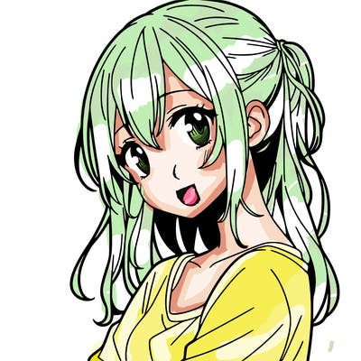 one anime teenage girl