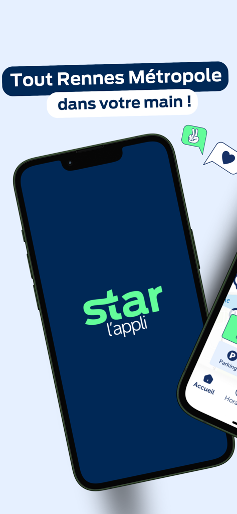Splash screen of the STAR mobile app for Rennes public transit