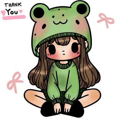 a girl wearing a frog hat and some frog socks