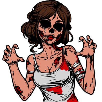 realistic zombie girl