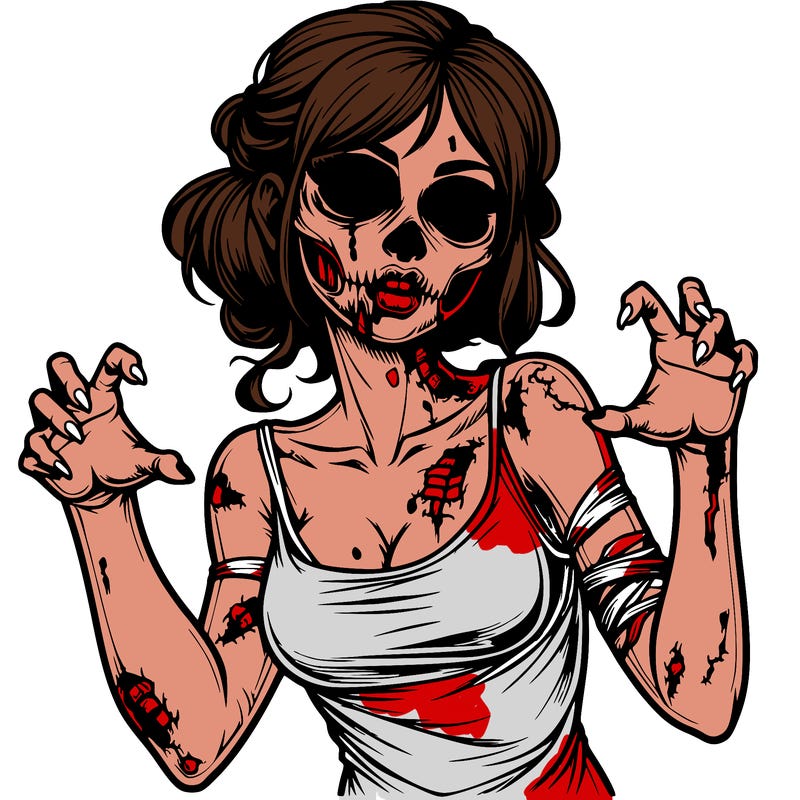 realistic zombie girl