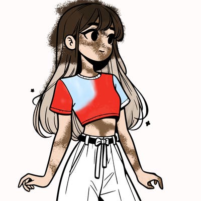 girl in a cute crop top