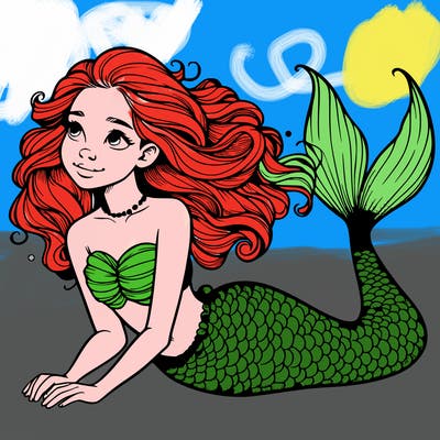 a realistic mermaid