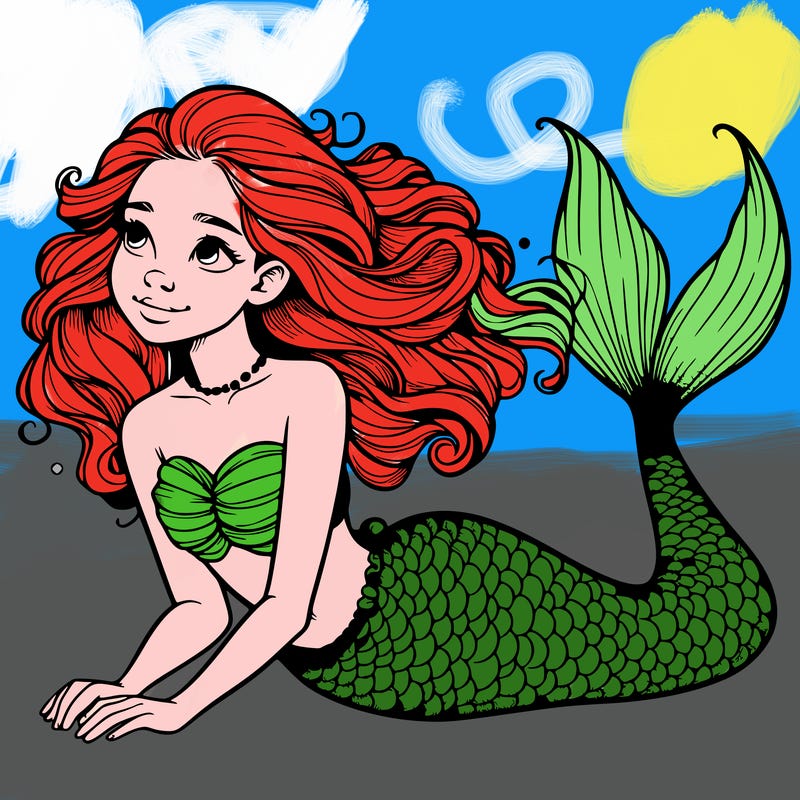 a realistic mermaid